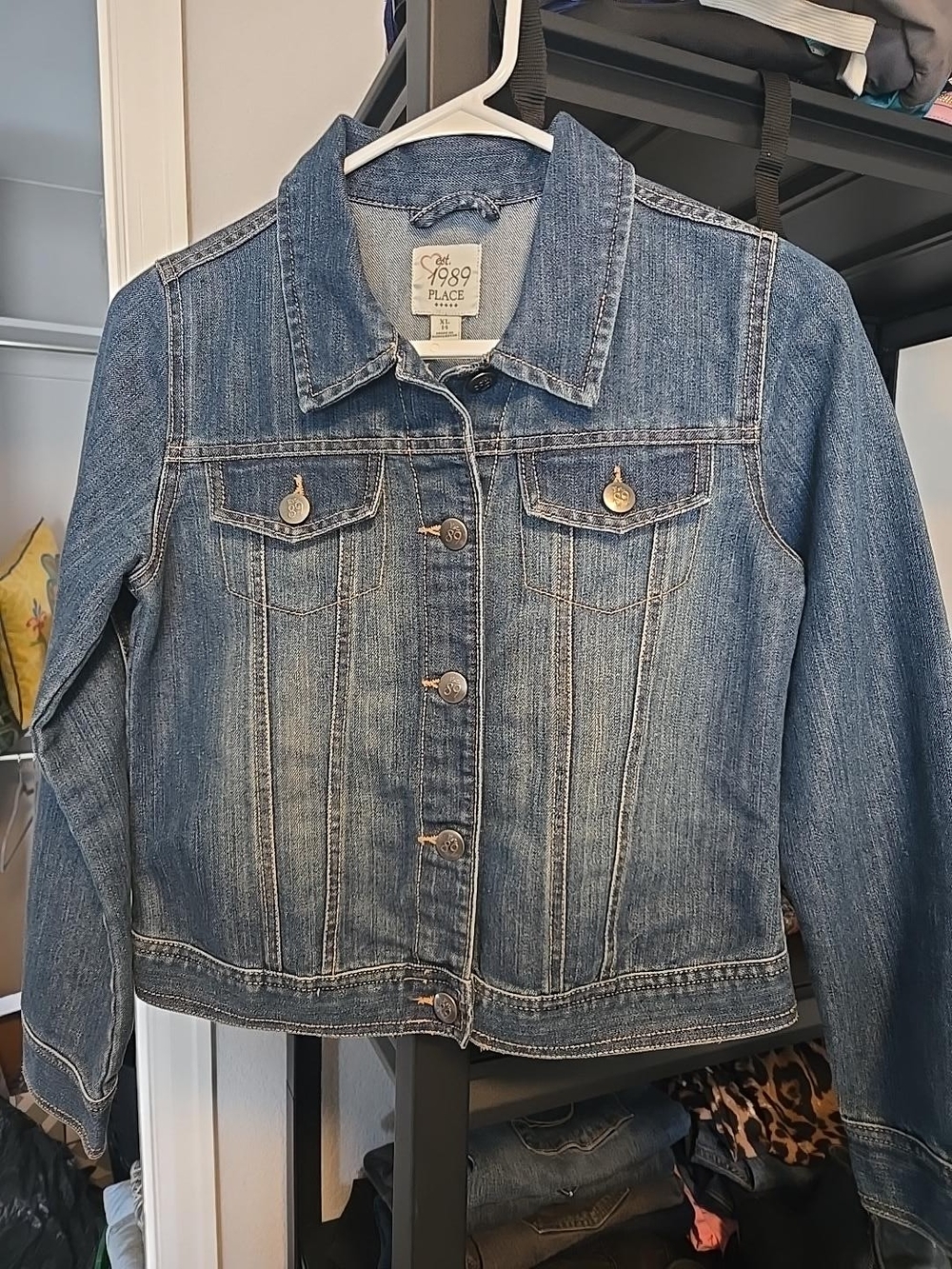 1989 Place Kids Blue Denim Jean Jacket